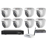5MPx kamerový IP POE set - 8x NC960, POE switch 8 + 1, NVR | ZONEWAY 8-NC960-3016
