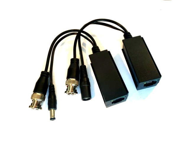 HD-AHD video baloun, balun, transreceiver, súprava prevodníkov pre prenos analógového HD až 8MPx po UTP - TT-TVI02/UTP101P-HD