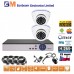 4CH 5MPx AHD kamerový set EONBOOM 2D CCTV s DVR s LAN a 2x vonkajšia dome kamera