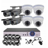 8CH 5MPx STARVIS kamerový set CCTV EONBOOM VR4 + 4W - DVR s LAN a 4 + 4 vonkajšie vari bullet / dome kamery