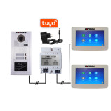 2-vodičový TUYA videovrátnik pre 2 byty s RFID | ZW-777 + ZW-619-2D