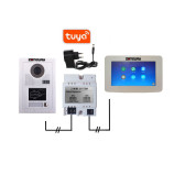 2-vodičový TUYA videozvonček s RFID | ZONEWAY ZW-777 + ZW-619-1D