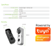 Tuya WiFi videozvonček s detekciou pohybu a nočným videním | ZONEWAY T30 Black
