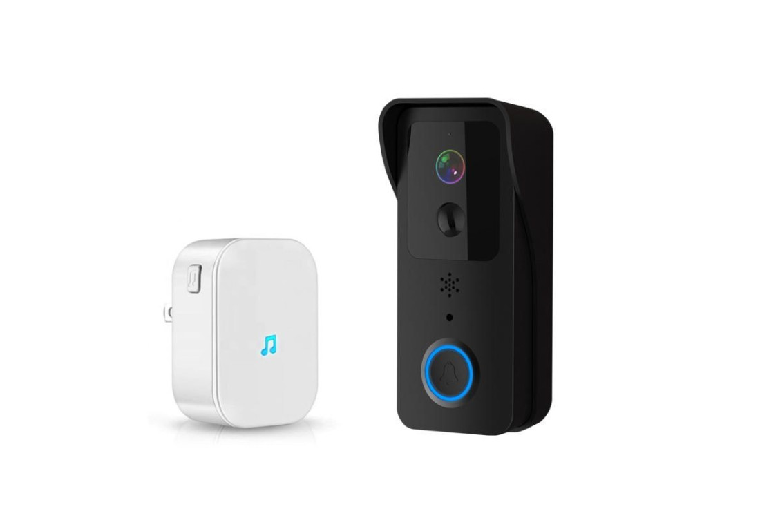 Bezdrôtový WiFi videozvonček s vnútornou jednotkou | ZONEWAY T32 Black