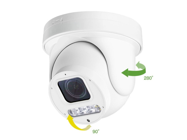 Vonkajšia mini PTZ IP kamera, 6 Mpx, 4x zoom, IP66, ONVIF | HICO X4D-M6S