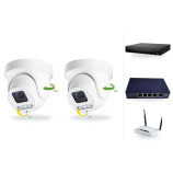 IP kamerový set 2x vonkajšia PTZ kamera 6 Mpx, zoom 4x, PoE switch 4+1, NVR3016 | ZONEWAY 2-X4DM6S-3016