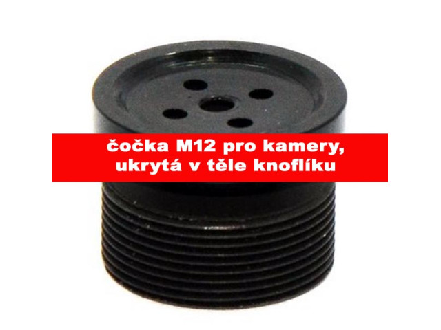 6mm DIERKOVÉ šošovka - objektív ukrytá v gombíku pre IP kamery, skrytá montáž