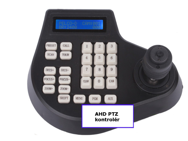 Ovládací pult pre AHD PTZ kamery, klávesnice, kontrolér