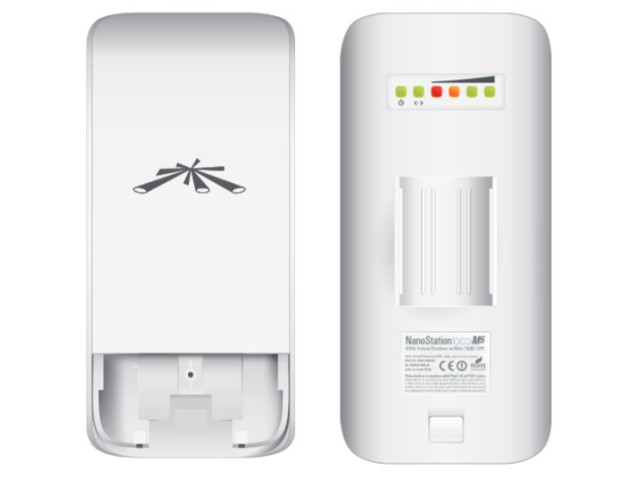 UBNT NanoStation Loco M2, vonkajšie, 2.4GHz MIMO, 2x 8dBi, AirMAX, WIFI most, bezdrôtové spojenie